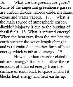 Carbon Footprint Activity